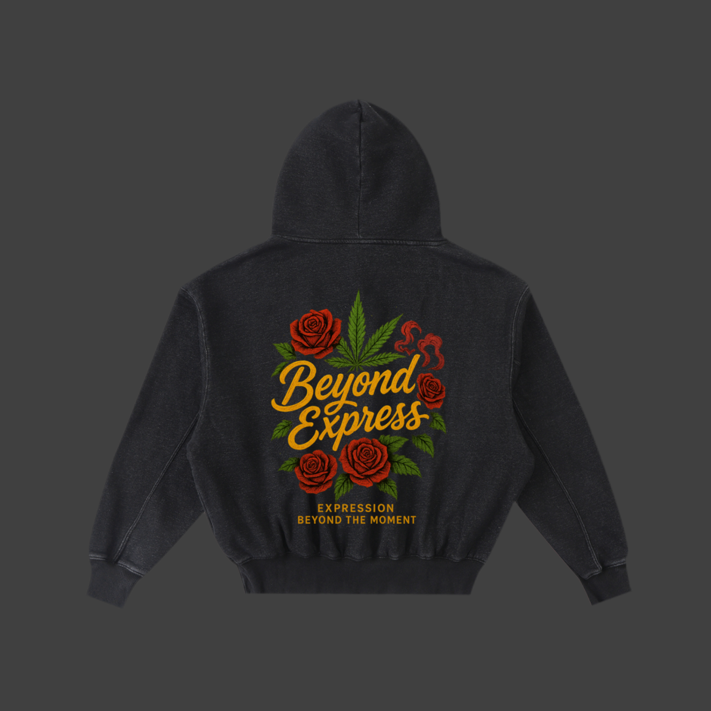 Frayed Enzyme Washed Fleece Hoodie