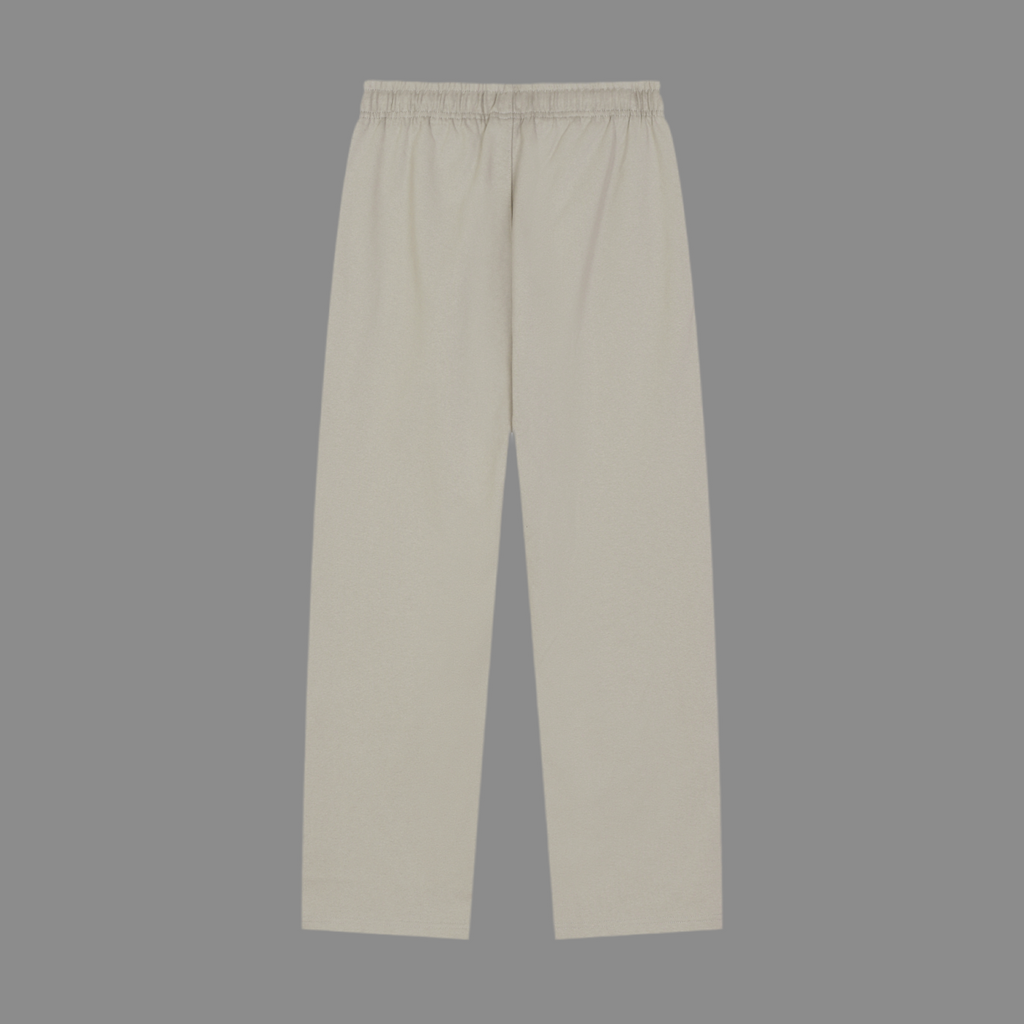 Solid Color Straight-Leg Sweatpants