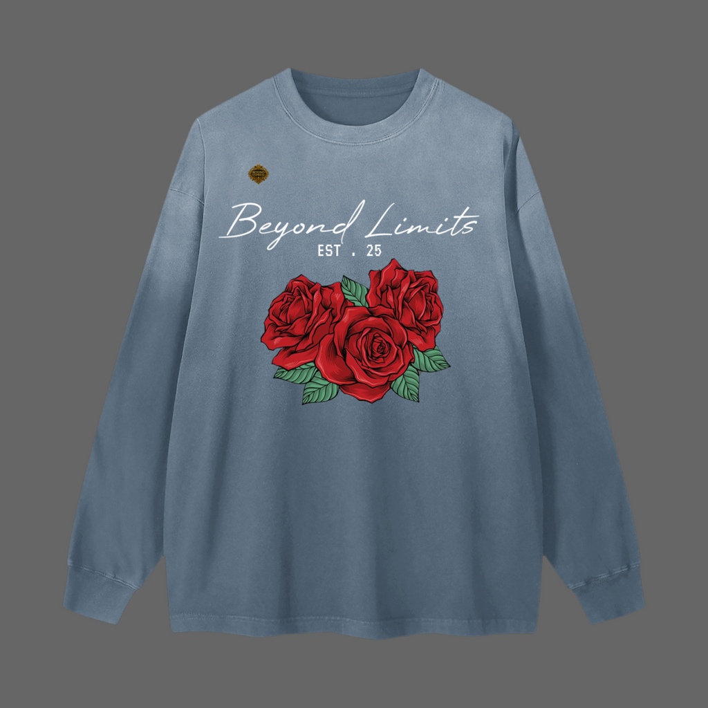 Gradient Washed Long Sleeve T-Shirt
