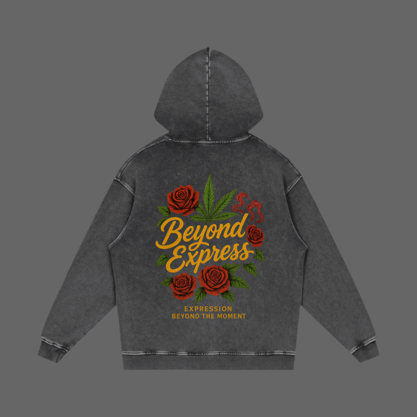 Snow Washed Loose Cotton Hoodie