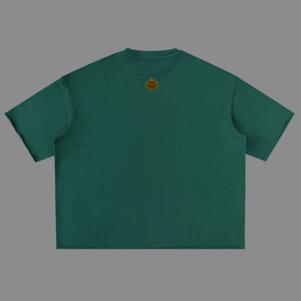 Black T-Shirt with Beyond Express Gold Logo