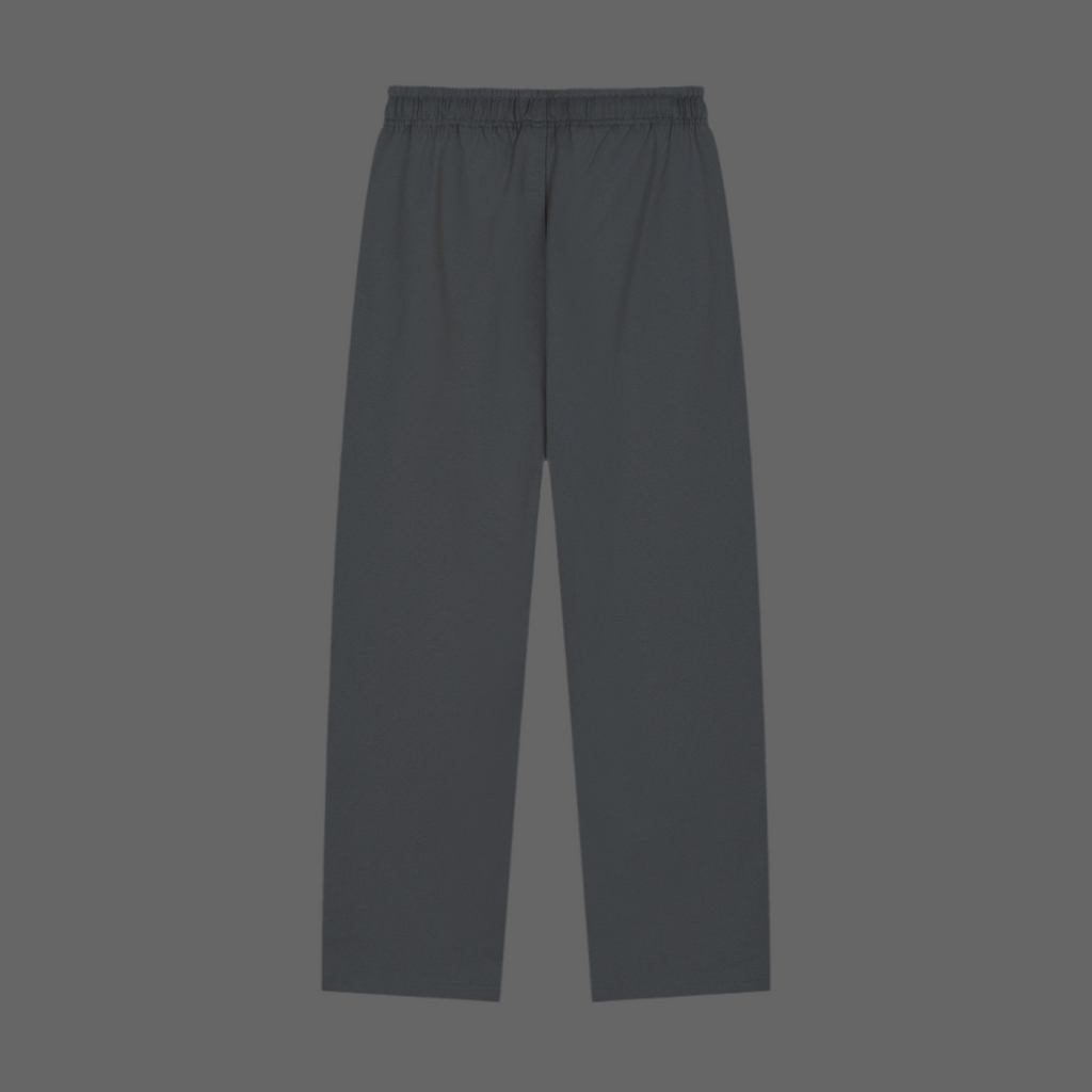 Solid Color Straight-Leg Sweatpants