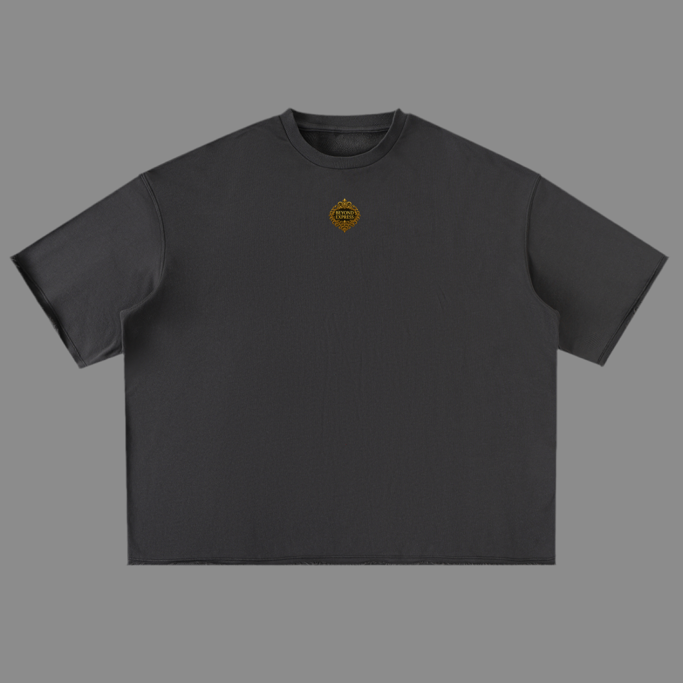 Black T-Shirt with Beyond Express Gold Logo