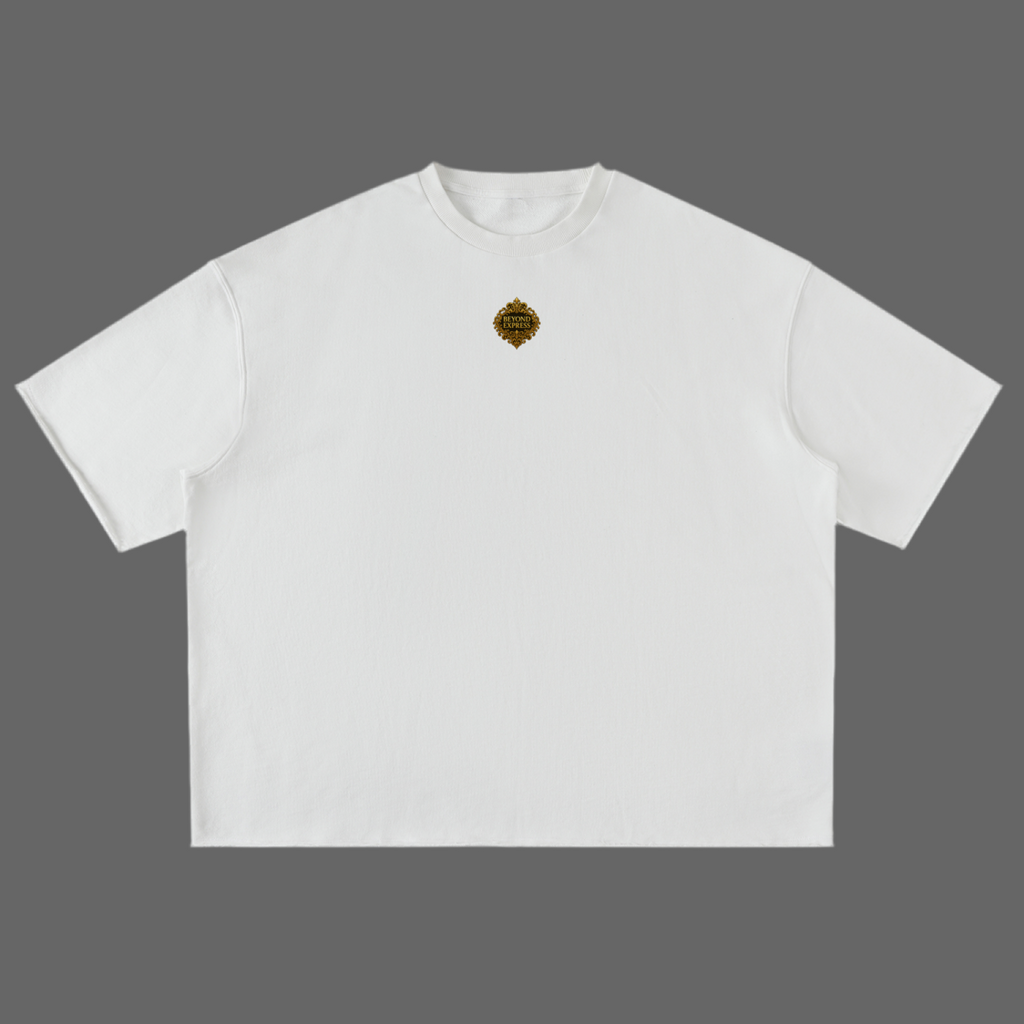 Black T-Shirt with Beyond Express Gold Logo