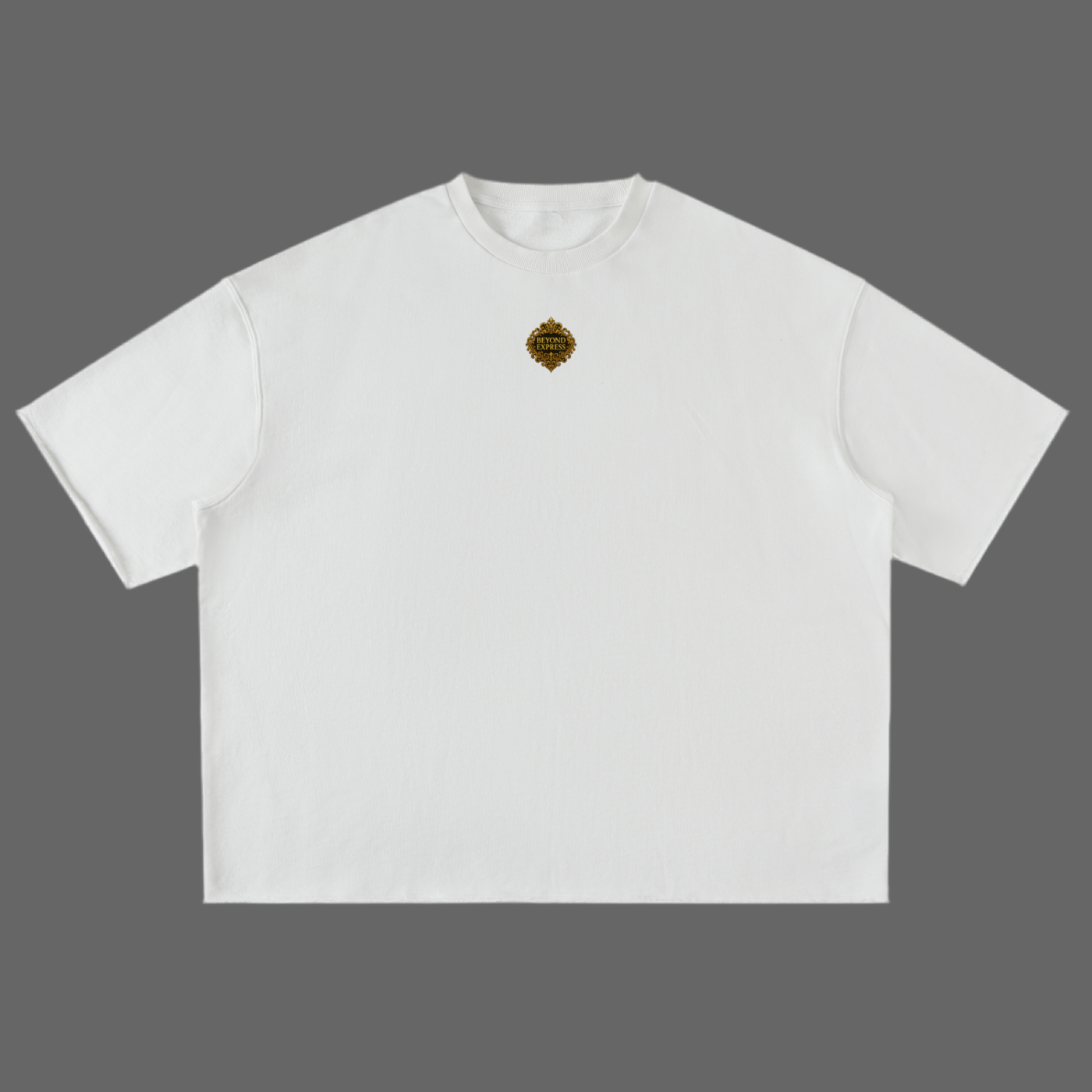 Black T-Shirt with Beyond Express Gold Logo