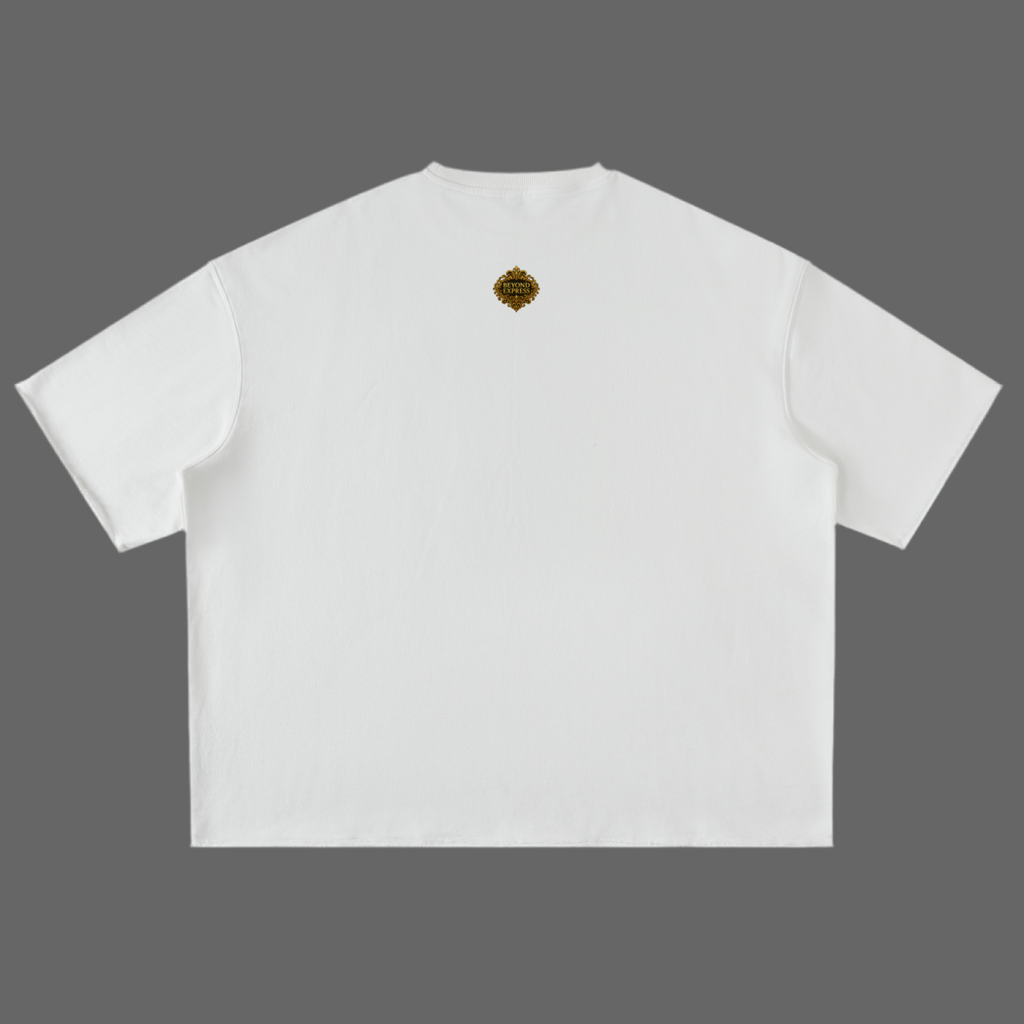 Black T-Shirt with Beyond Express Gold Logo