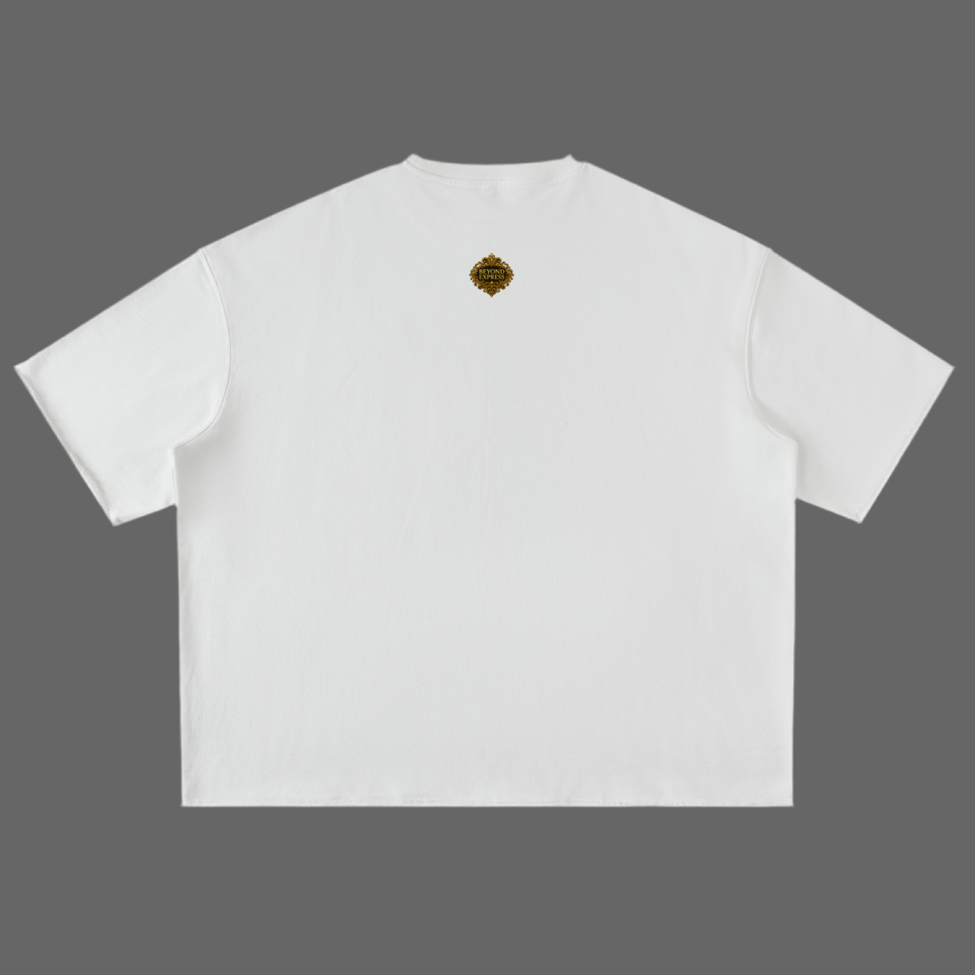 Black T-Shirt with Beyond Express Gold Logo