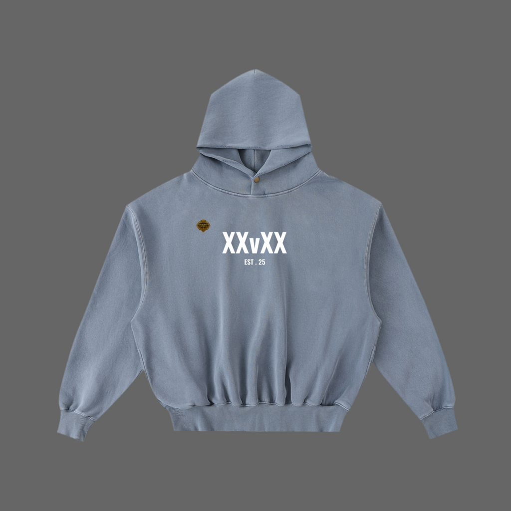 XXvXX collection Frayed Enzyme Washed Fleece Hoodie