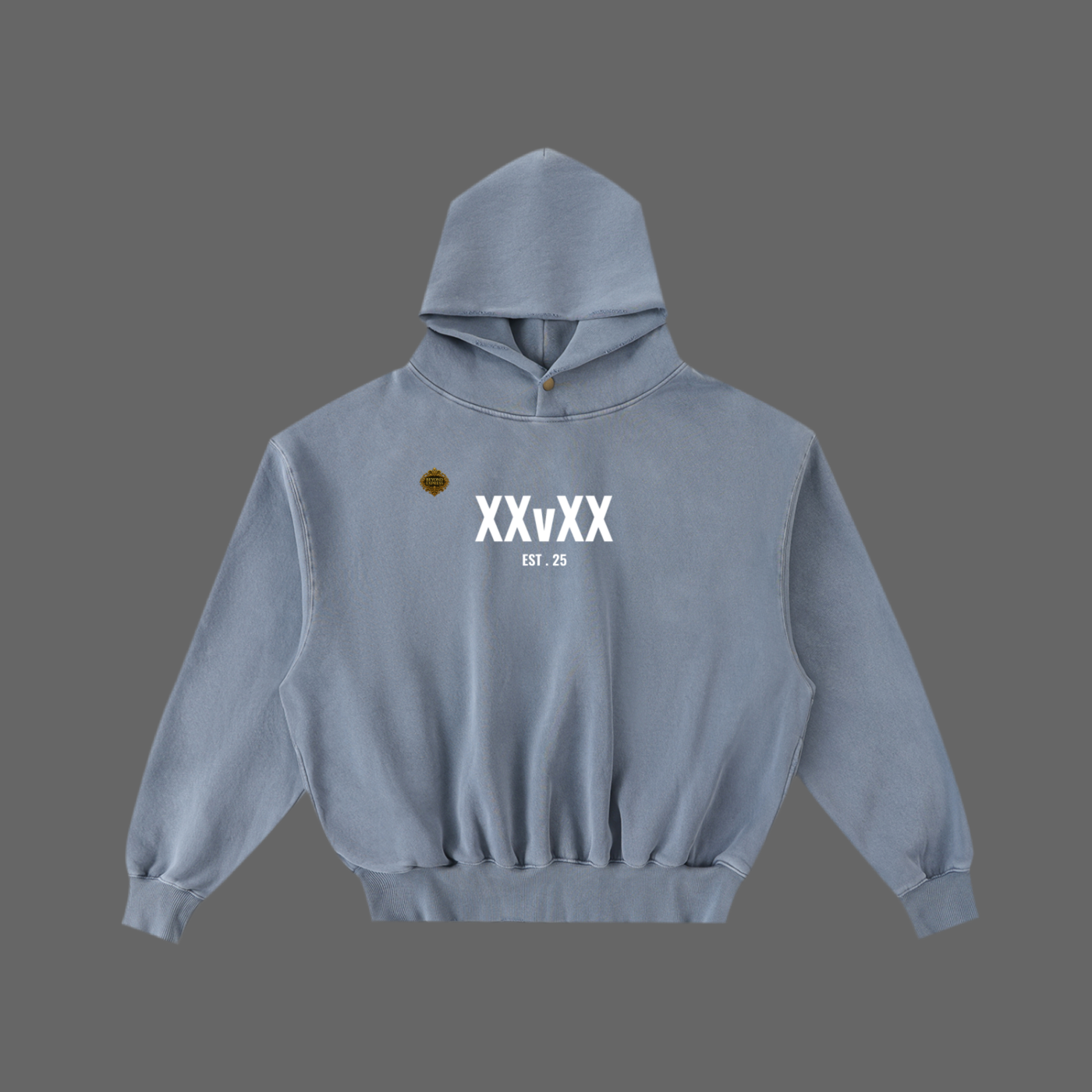 XXvXX collection Frayed Enzyme Washed Fleece Hoodie