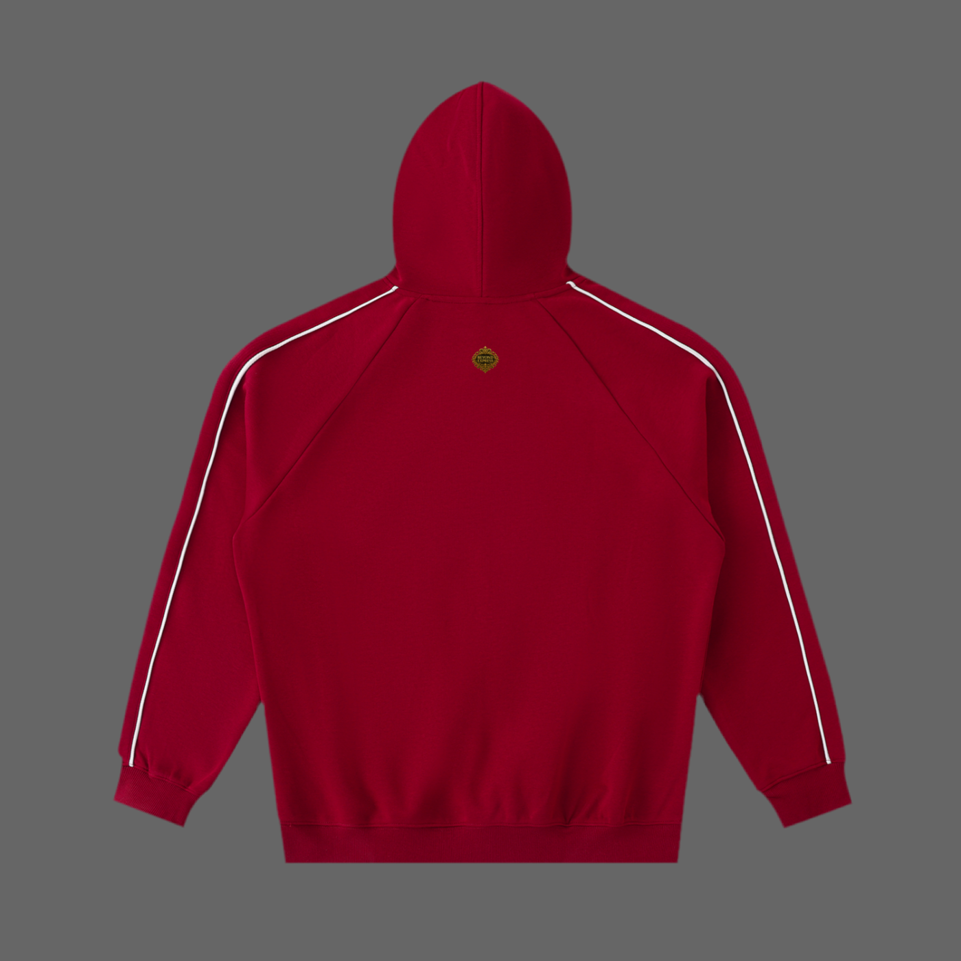 Contrast Piping Raglan Hoodie