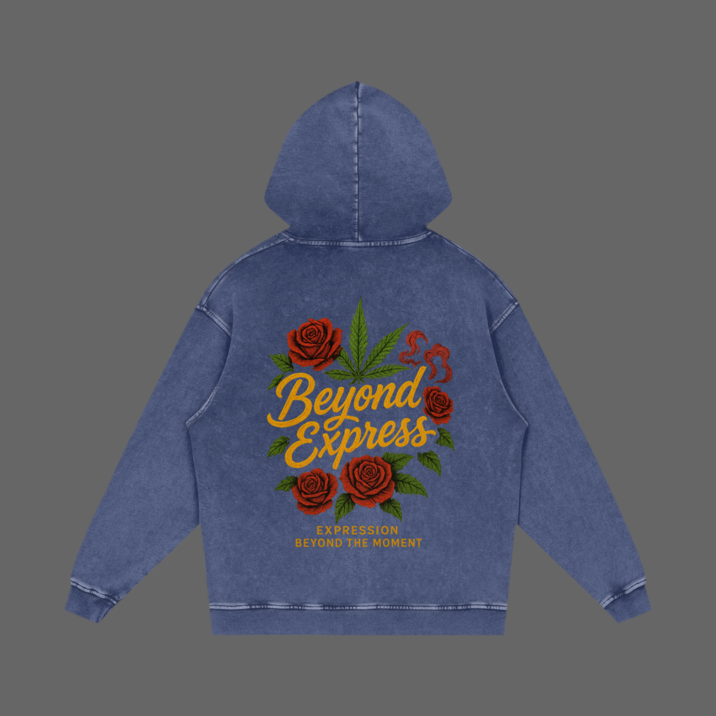 Snow Washed Loose Cotton Hoodie