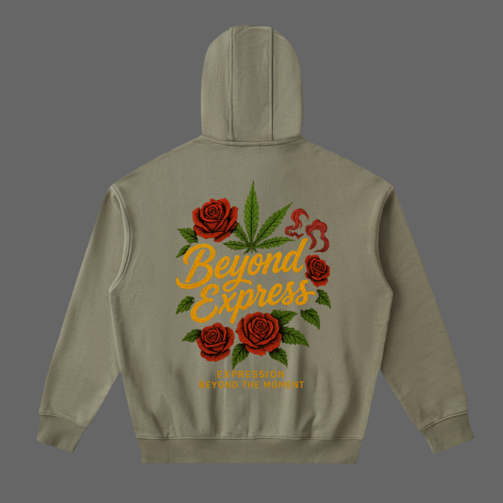 Drop-Shoulder Zip Up Hoodie