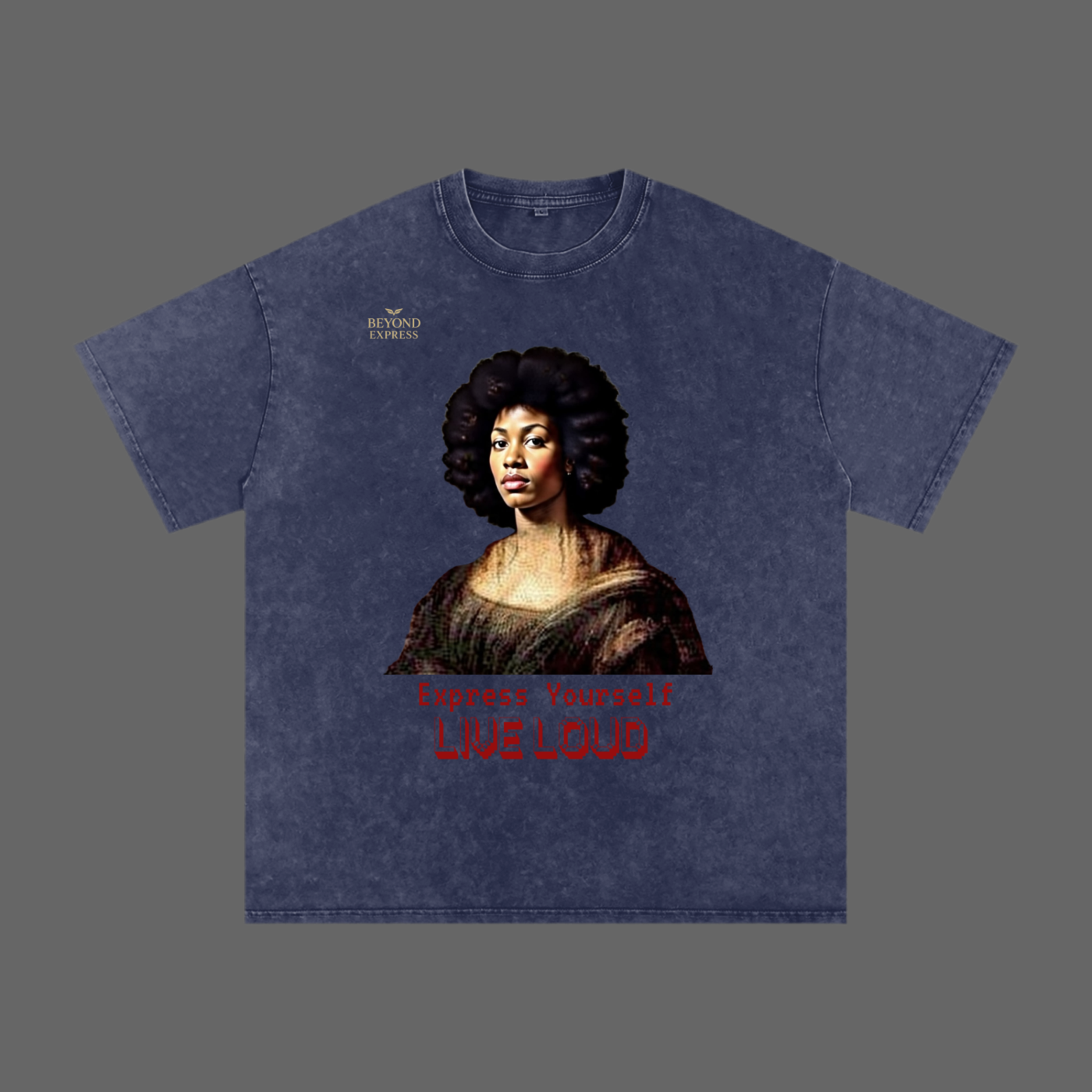 Snow Washed Oversized Cotton T-Shirt