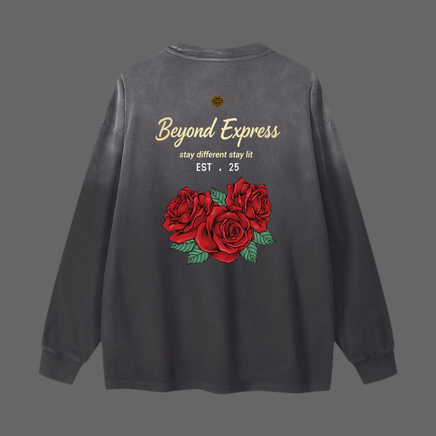 Gradient Washed Long Sleeve T-Shirt