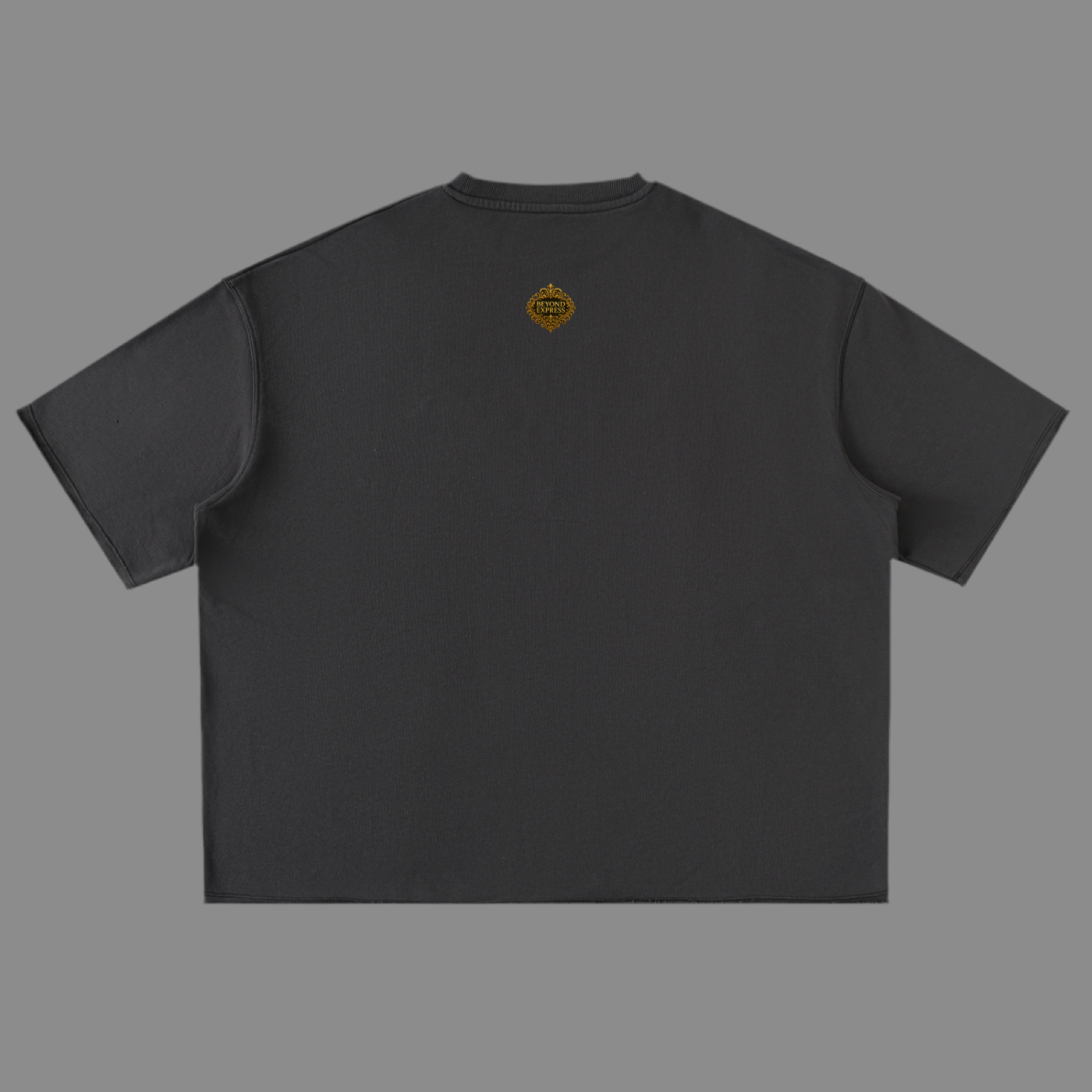 Black T-Shirt with Beyond Express Gold Logo