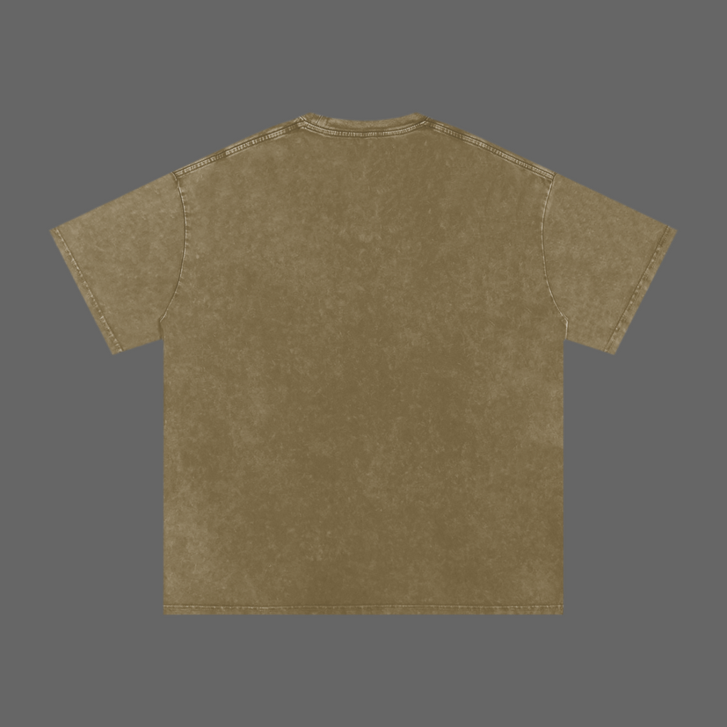 Snow Washed Oversized Cotton T-Shirt