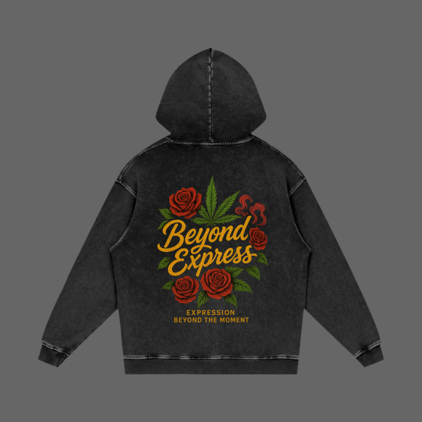 Snow Washed Loose Cotton Hoodie