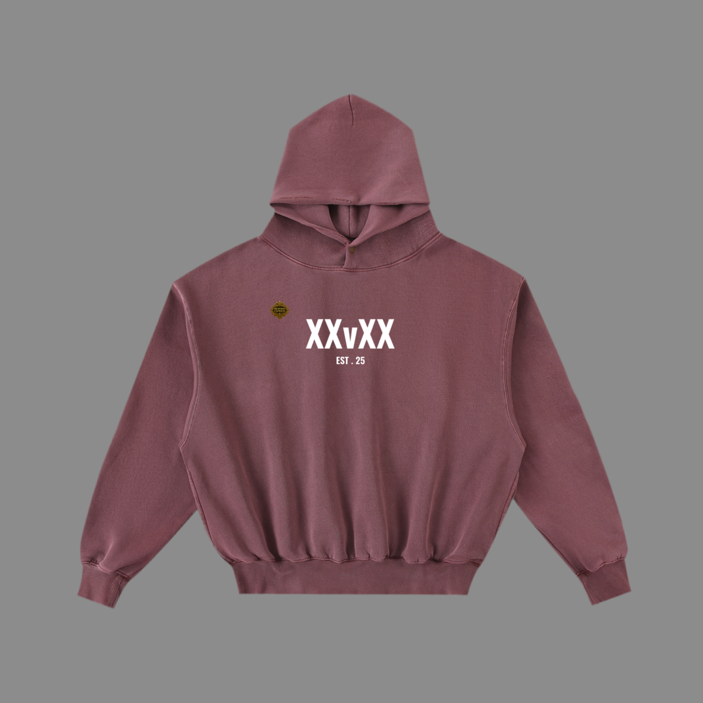 XXvXX collection Frayed Enzyme Washed Fleece Hoodie
