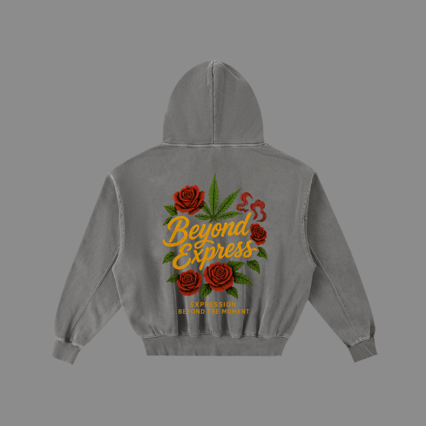 Frayed Enzyme Washed Fleece Hoodie