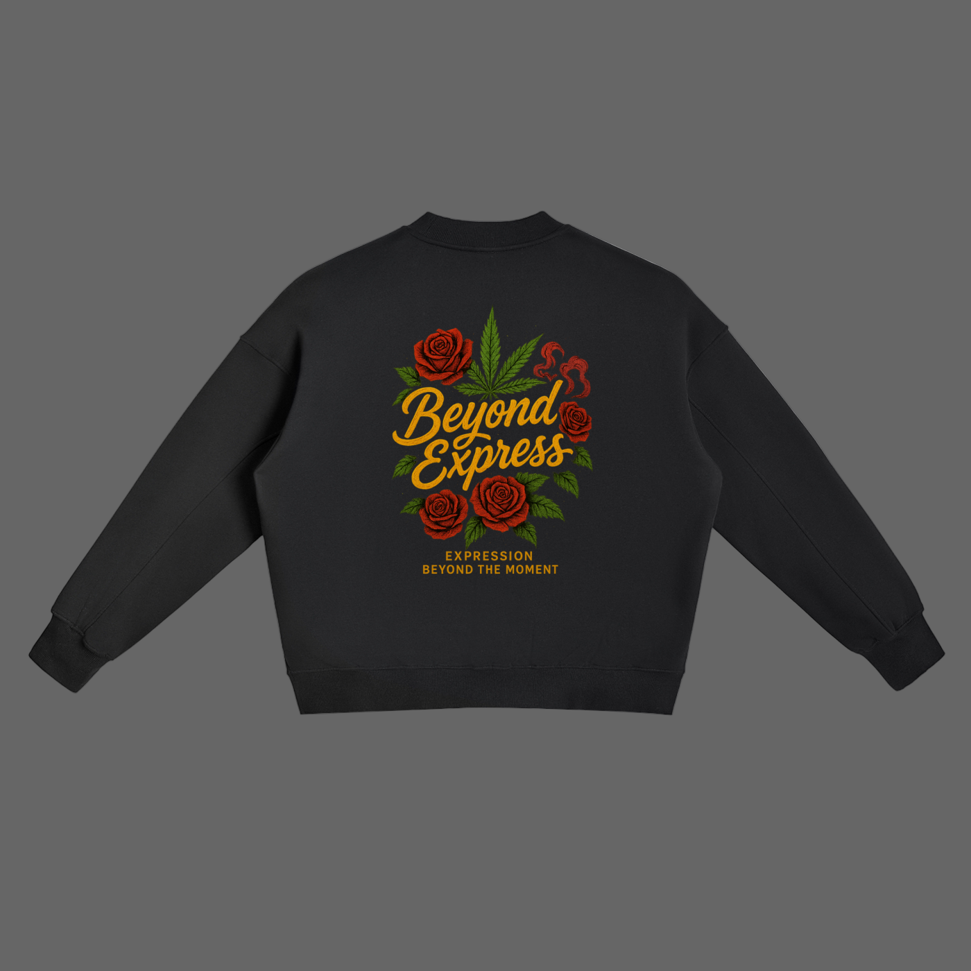 Fleece Side Slit Crewneck Sweatshirt