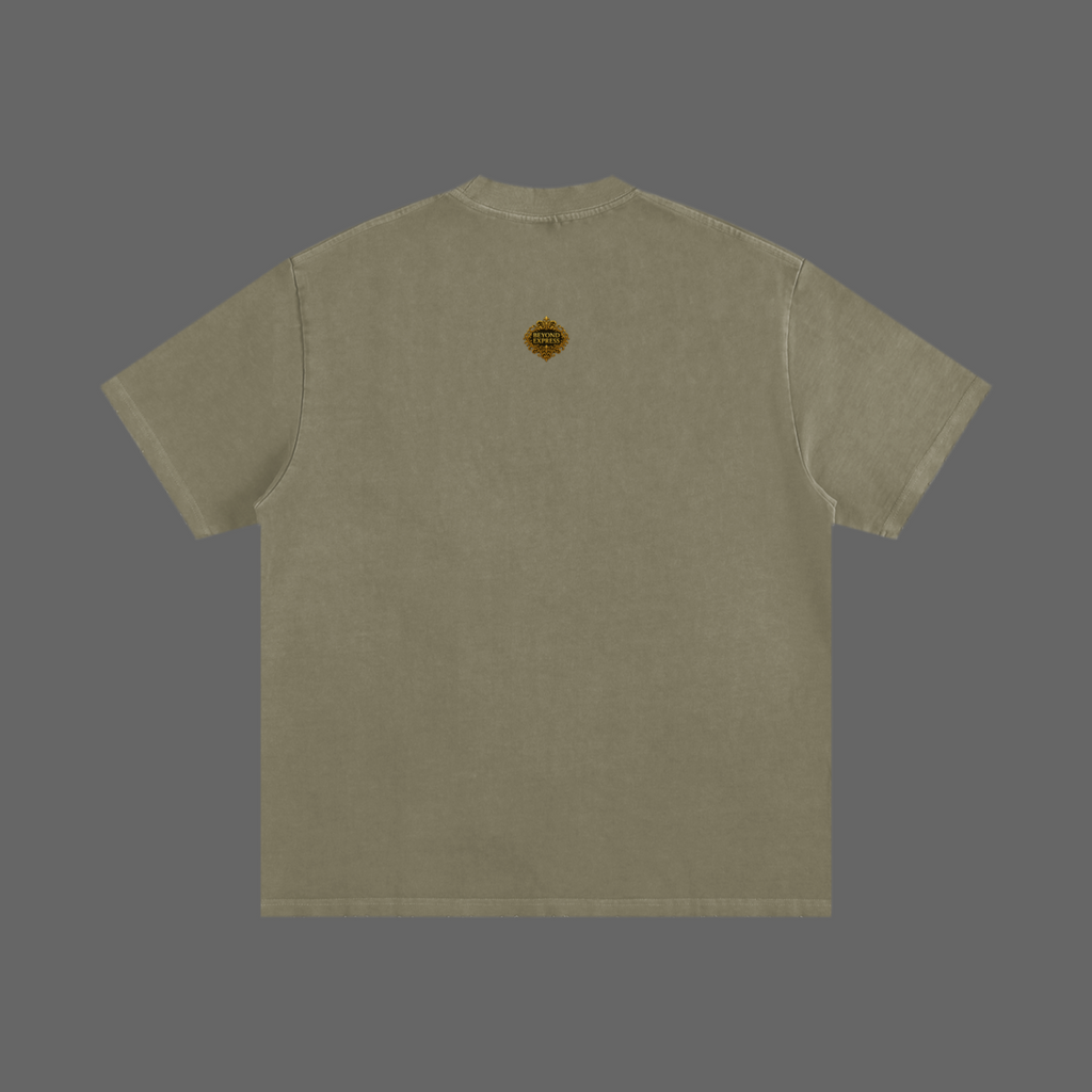Heavyweight Vintage Washed Frayed T-Shirt