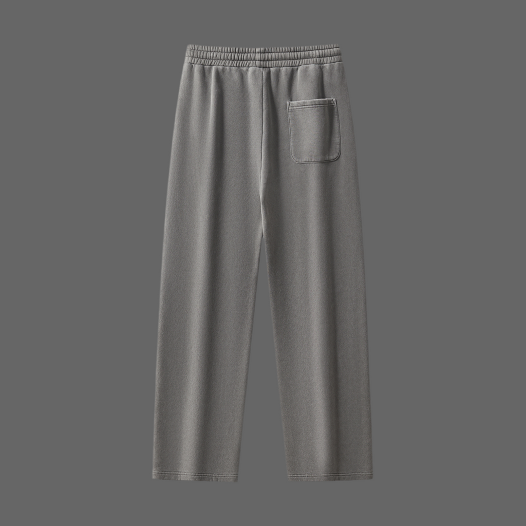 Frayed Enzyme Washed Fleece Sweatpants