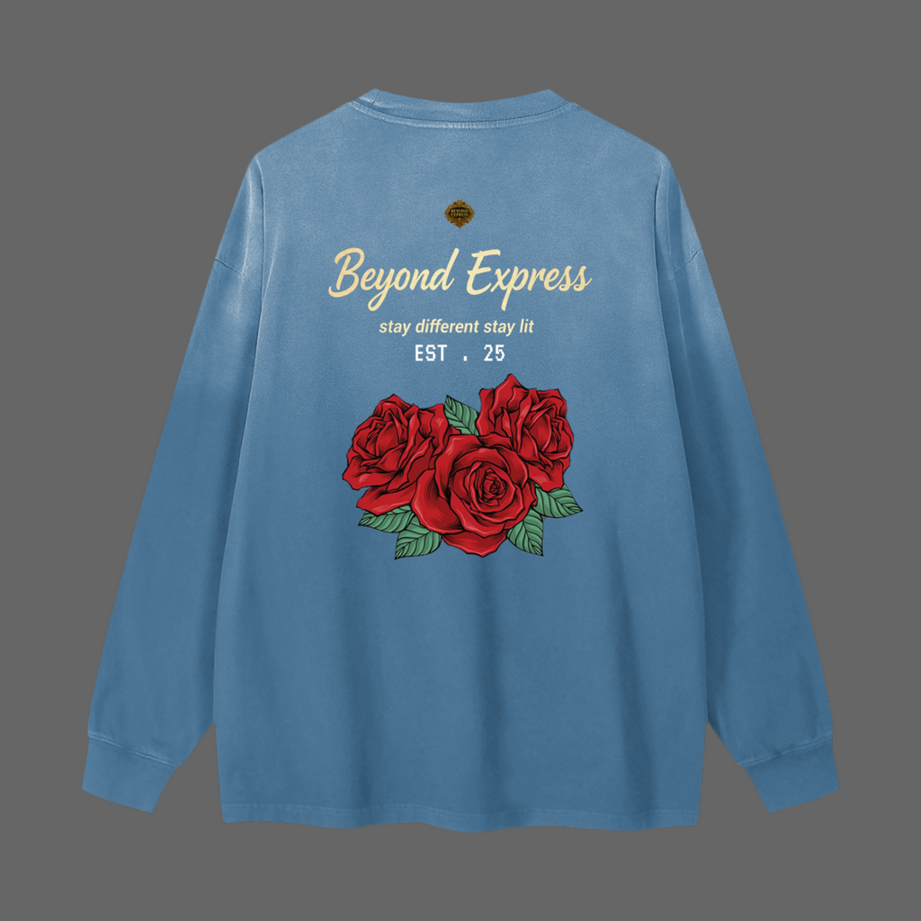 Gradient Washed Long Sleeve T-Shirt