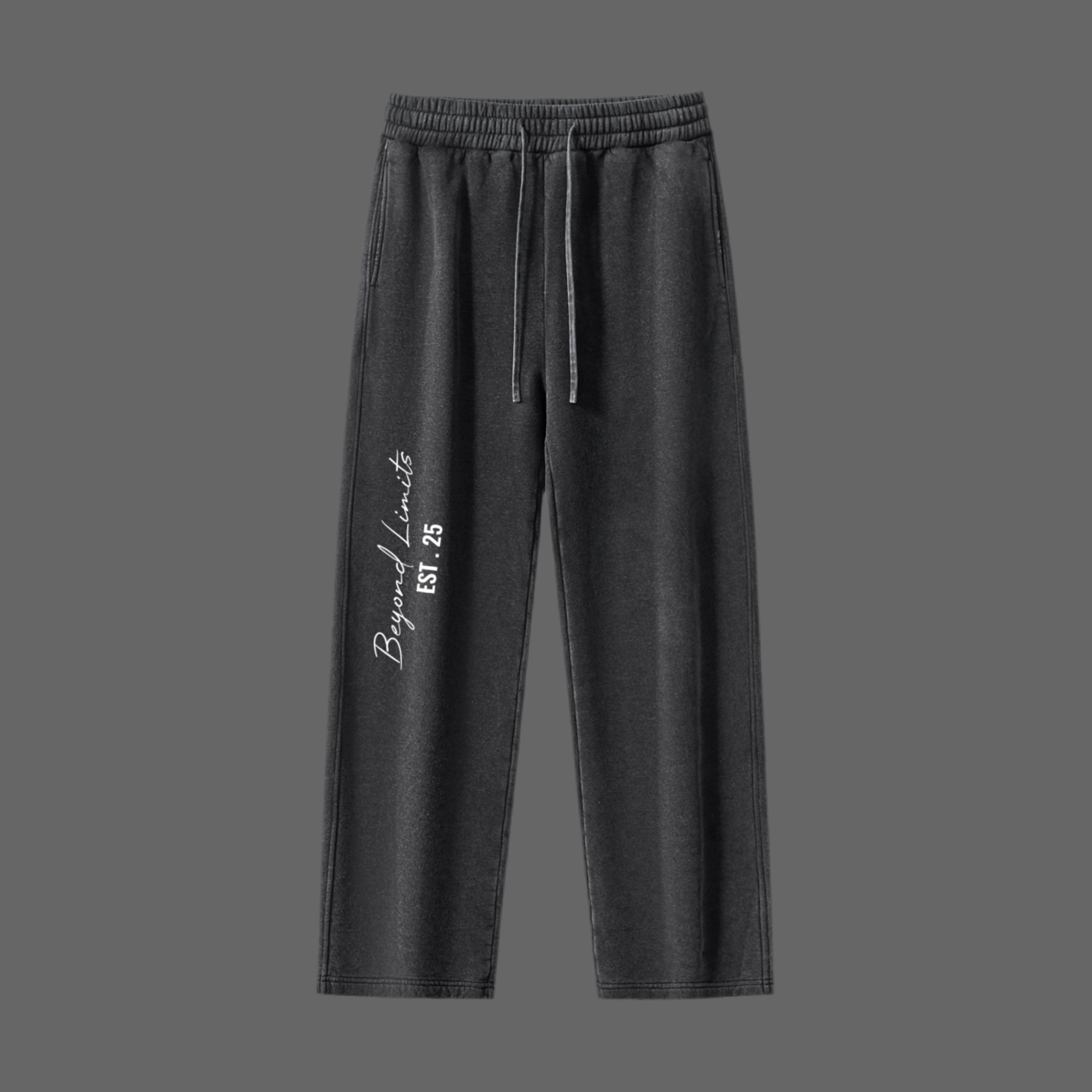 Frayed Enzyme Washed Fleece Sweatpants