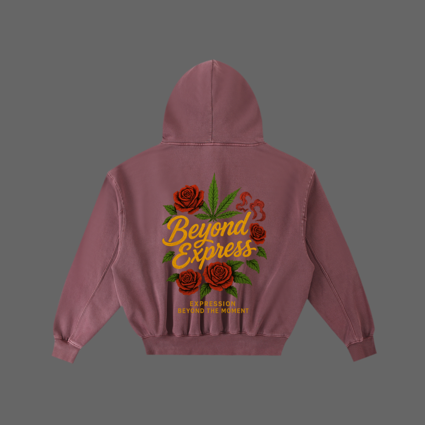 Frayed Enzyme Washed Fleece Hoodie