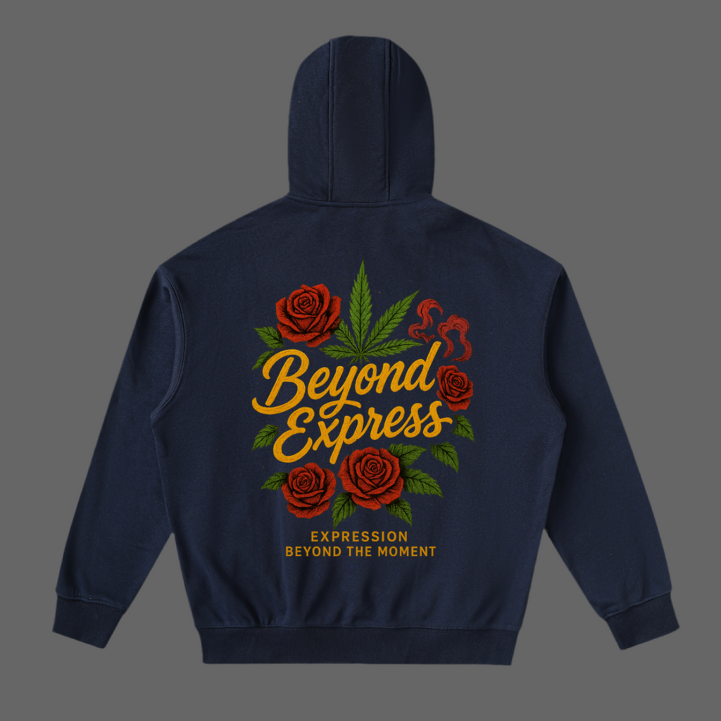 Drop-Shoulder Zip Up Hoodie