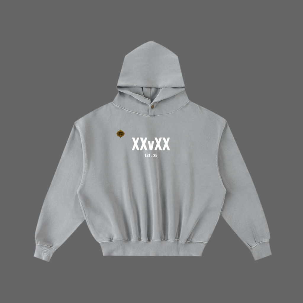 XXvXX collection Frayed Enzyme Washed Fleece Hoodie