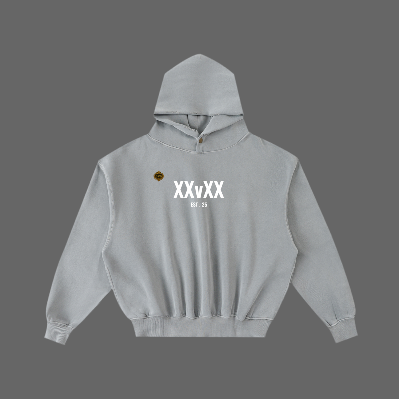 XXvXX collection Frayed Enzyme Washed Fleece Hoodie