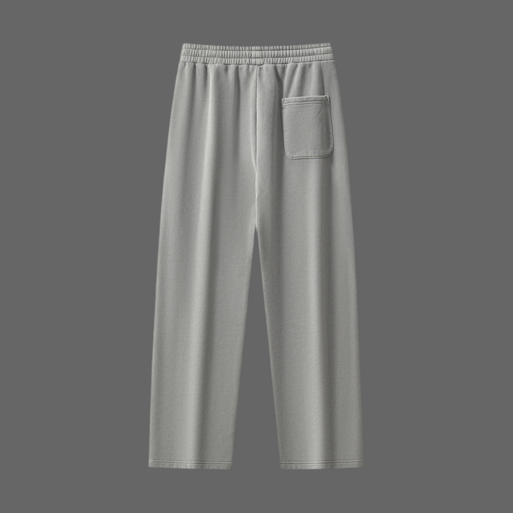Frayed Enzyme Washed Fleece Sweatpants