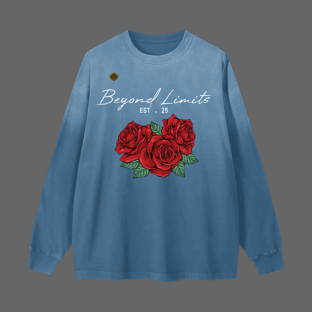 Gradient Washed Long Sleeve T-Shirt