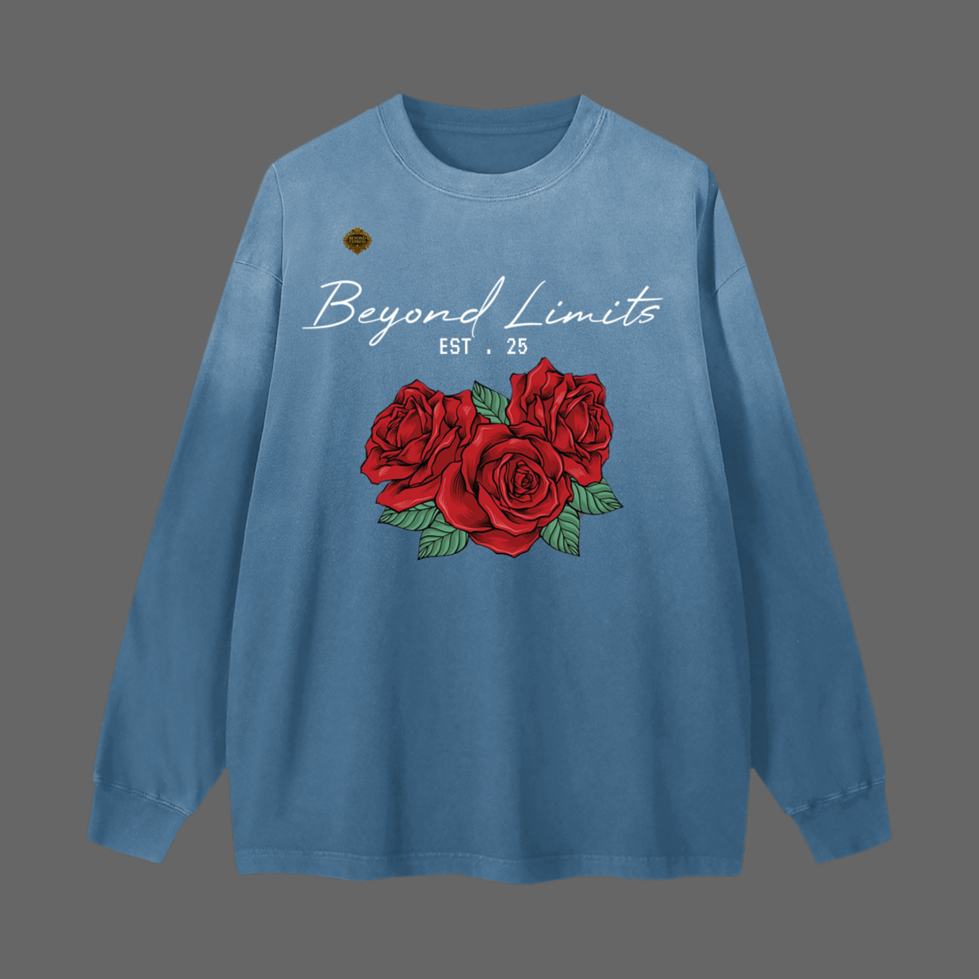 Gradient Washed Long Sleeve T-Shirt