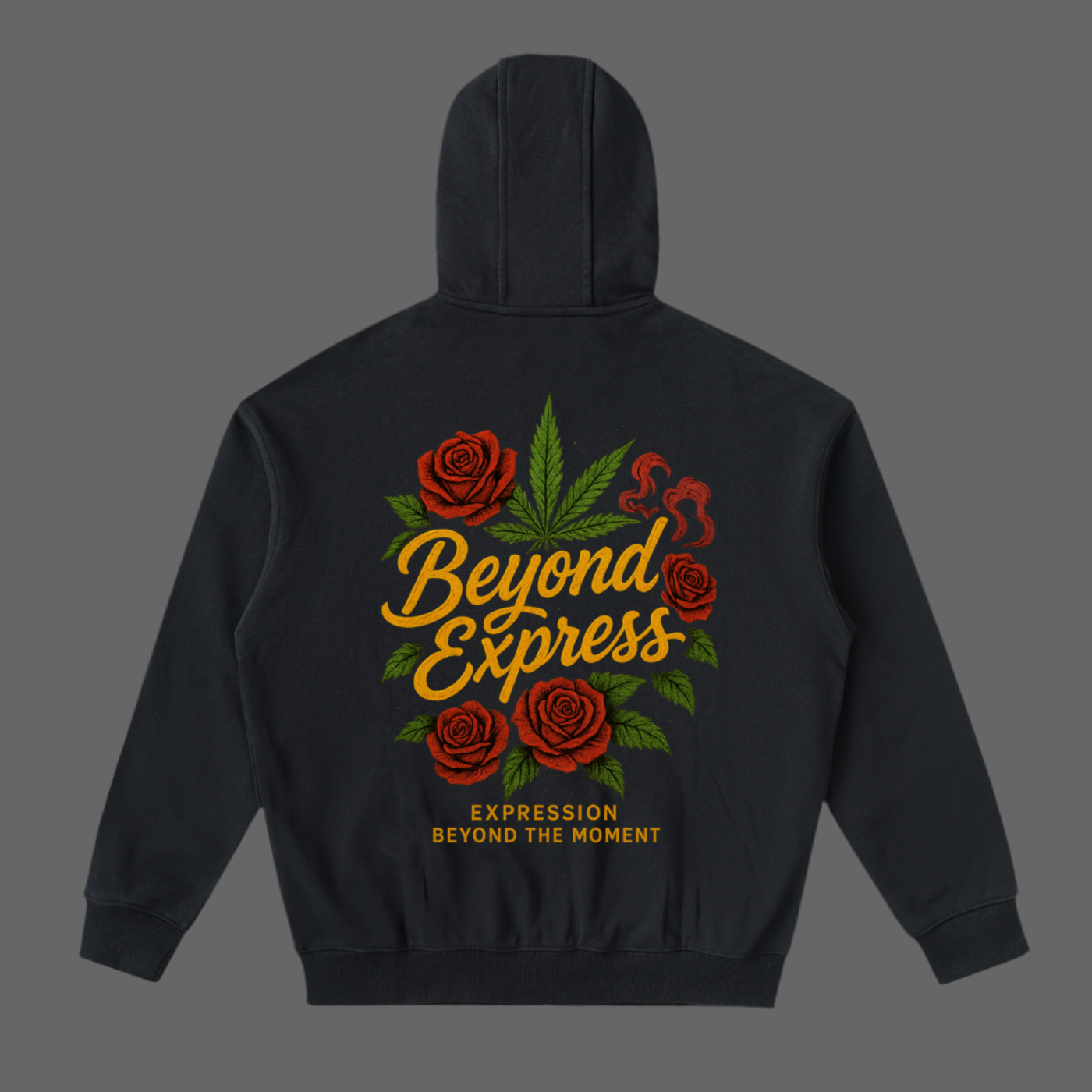 Drop-Shoulder Zip Up Hoodie