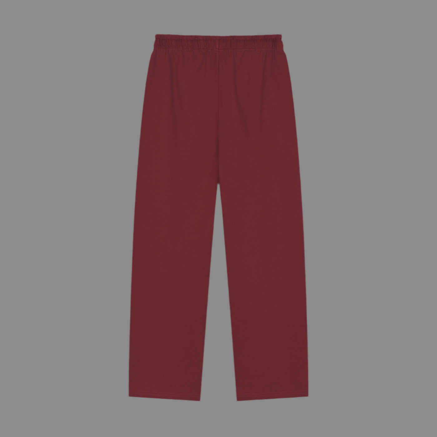 Solid Color Straight-Leg Sweatpants