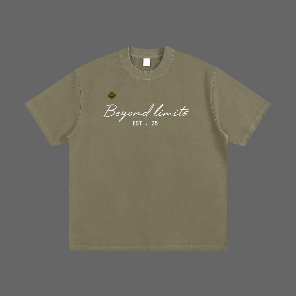 Heavyweight Vintage Washed Frayed T-Shirt