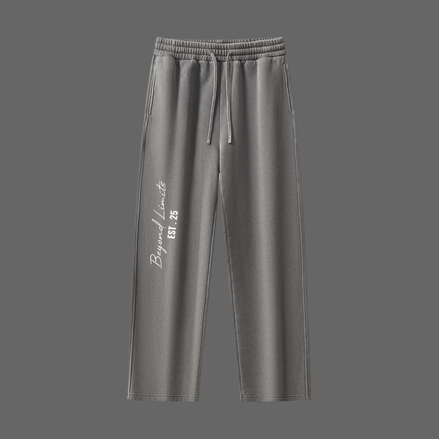 Frayed Enzyme Washed Fleece Sweatpants