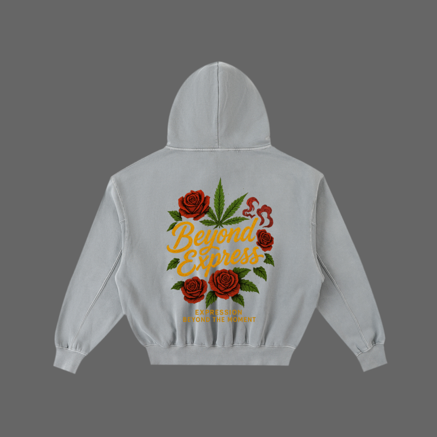 Frayed Enzyme Washed Fleece Hoodie