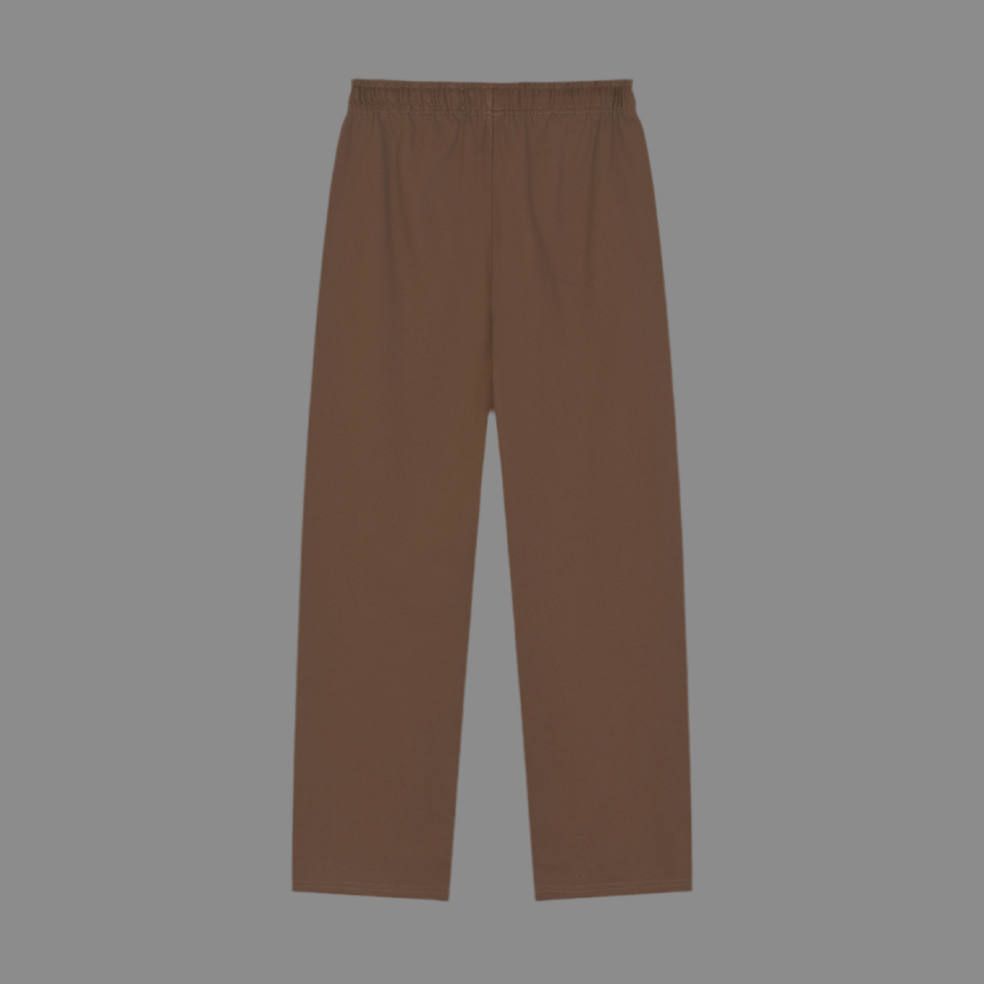 Solid Color Straight-Leg Sweatpants