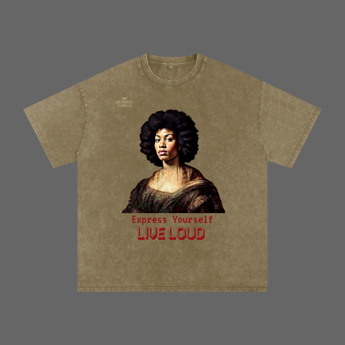 Snow Washed Oversized Cotton T-Shirt