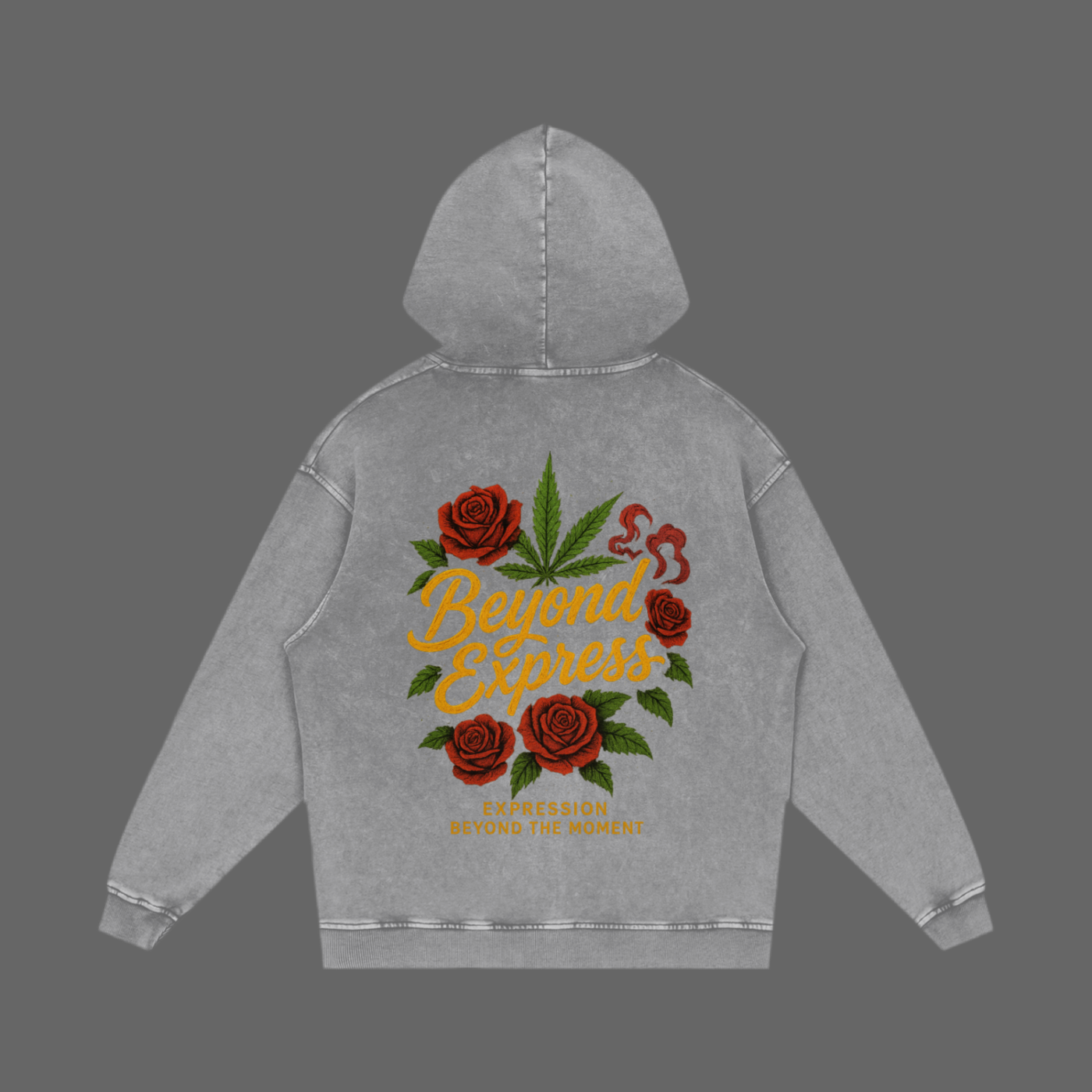 Snow Washed Loose Cotton Hoodie