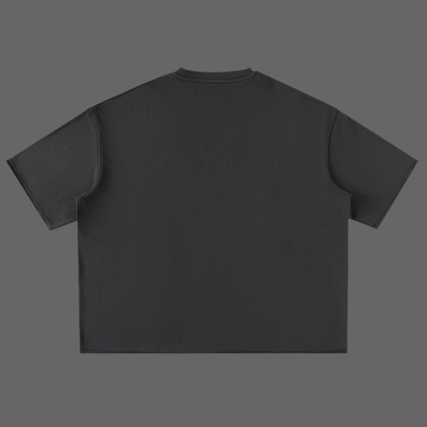 Washed Rolled Hem Half Sleeve T-Shirt
